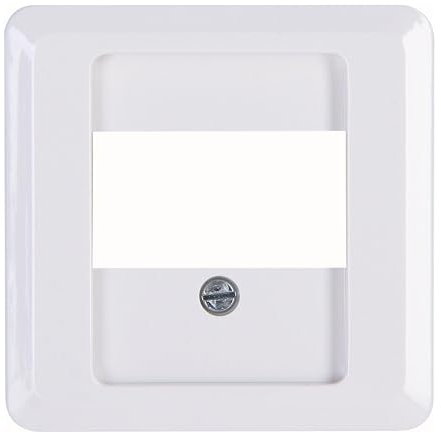 Kopp TAE-Abdeckung, 1-3 Anschlüsse (oder 2-fach USB-Steckdose), HK02, Arktisweiß (358113005)