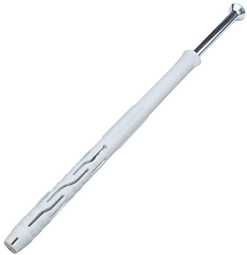 AERZETIX - C57476 - Set di 10 tasselli in plastica Ø10x160mm + 10 viti Ø7x165mm a testa fresata in acciaio - per costruzione lavori in muratura