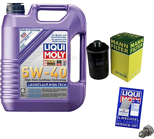 EISENFELS Inspektionspaket Wartungspaket Filterset mit 5 L Motoröl 5W-40, Ölfilter, Verschlussschraube