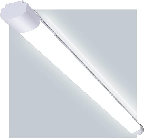 IEGLED LED Feuchtraumleuchte 60CM Deckenleuchte Röhre, 20W 2200LM Led Feuchtraumlampe, IP66 Wasserfest Deckenampe Neutralweiß 4000K für Garage/Lager/Werkstatt/Bad/Feuchtraum/Büro/Keller/Shop