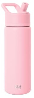 Simple Modern Kids Water Bottle with Straw| Leak Proof Insulated Stainless Steel Bottle for Girls, Boys | Summit Collection | 530ml | Blush