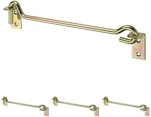 Connex Sturmhaken mit Platte 10 x 200 mm, verzinkt, DY2000473 (Packung mit 4)