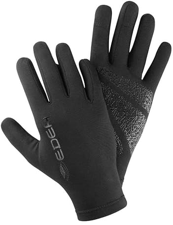 Edea E-handskar PRO, med skugglogotyp, skridskoåkning, polyester, svart färg, storlek: S