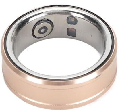 Smart Health Ring, Smart Ring Health Tracker mit NFC Funktion, BT 5.1, Schlafkörpertemperaturüberwachung Schrittzähler IP68 Smart Ring, Fitness Tracker Smart Ring für Frauen (Gold)