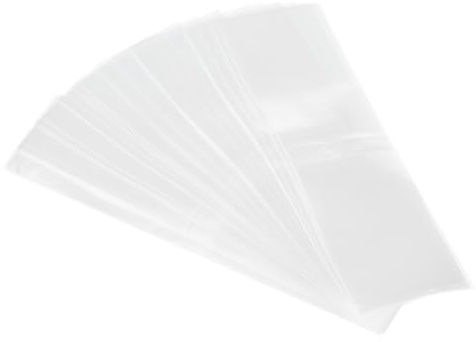 PATIKIL 165x45mm PVC Perforierte Schrumpfbänder, 500 Stück Schrumpffolie für Flaschen, Gläser, Dosen und Dosen, passend für Kappe mit Durchmesser 4,06 bis 4,13, Transparent