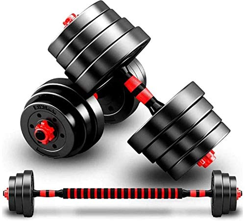 Hantel-Set, verstellbare Hanteln, freie Gewichte für Männer und Frauen, multifunktionales Set, manuelles Gewichtheben, Hanteln mit Verbindungsstange, gebrauchte Langhantel, Fitnessstudio, freie Gewic