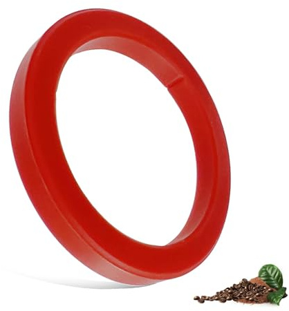 Devantia E61 Dichtung für Espressomaschinen - Silikon Dichtungsring Kompatibel mit E61 Brühgruppe Brühkopfdichtung, ø 73 x 57 x 8,1mm Ersatz-Dichtung (Rot)
