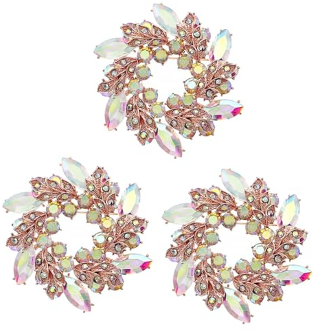 SOIMISS 3stücke Brosche Mit Strass Anstecknadel Für Brautsträuße Schmuck Für Partys Und Abschlussfeiern Vielseitiges Accessoire Für Damenoutfits Und Frisuren
