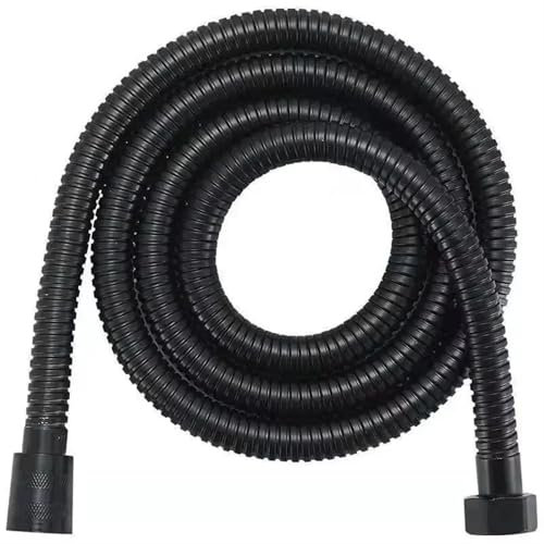 LPHFDCS Mira Shower Hose 1.5/2M Black PVC Flexible Shower Hose Bathroom Shower Pipe Extension Pipes Fittings Plumbing Home Improvement Shower Head Hose(2M)