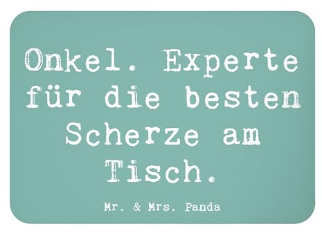 Mr. & Mrs. Panda Magnet Spruch Onkel Scherzkönig - Geschenk, Verwandte, whiteboardmagnet, Familie, herzerwärmende Sprüche, Freude bereiten, holzmagnet, Familienangehöriger, zettelhalter, Patenonkel