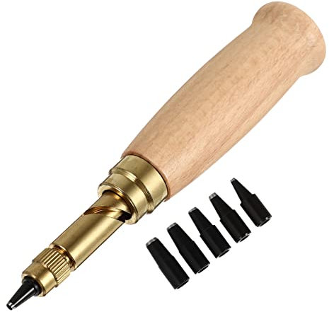 HAPINARY 6-teiliges Lederstanzer-set Aus Legiertem Stahl Automatischer Hohlstanzer Passend Für 1,5 Mm 2 Mm