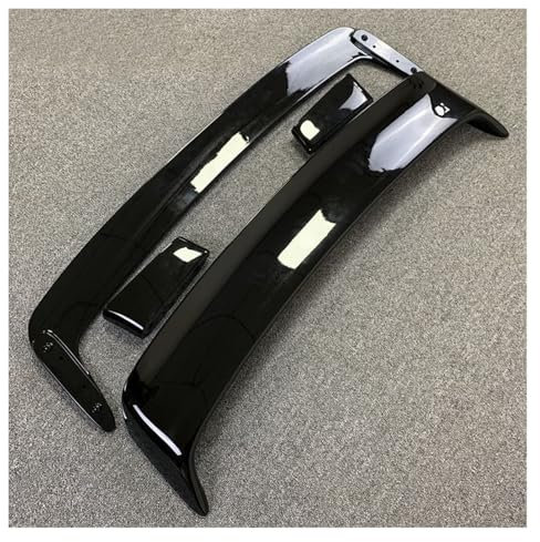Heckspoiler Lippe Für E36 M3 Spoiler 1990 1991 1992 1993 1994 1995 1996 1997 1998 1999 2000 Series Spoiler Mit Leichtem ABS-Kunststoffmaterial Unlackierter Spoiler Dachspoiler(Bright Black)
