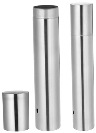 CLISPEED 2pièces Tube De Rangement Pour Brochettes Barbecue Acier Inoxydable Résistant Multifonction Pour Ustensiles De Camping Et Cuisine