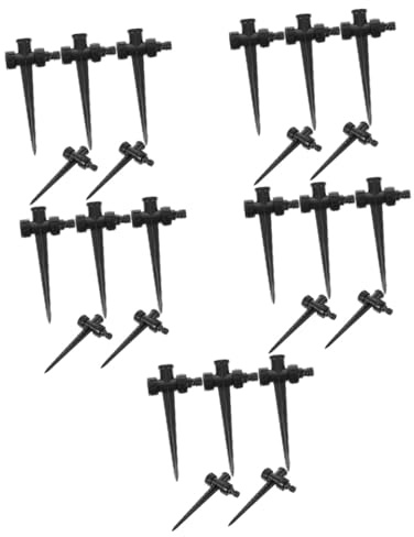 Toyvian 5 Ensembles Sprinkler Rotatif Automatique Pulvérisateur De Jardin Pointe De Pulvérisation Professionnelle Arroseurs pour Les Pelouses Pointes Plantes Plastique Noir 5 Pièces * 5