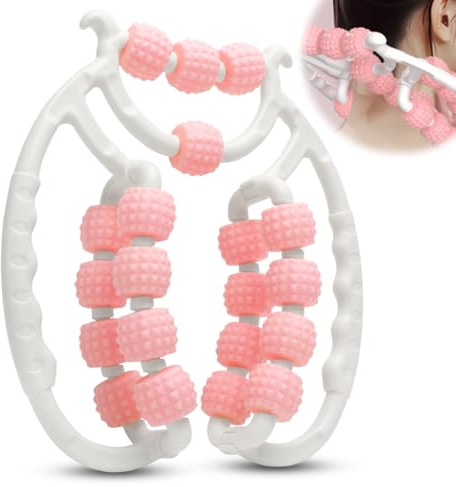 RANJIMA Massageroller Beine, 20 Räder Cellulite Massagegerät für Oberschenkel, Armmassage & Nacken, Manuell Faszienrolle Bein Massage Roller, Cellulite Roller zur Entspannung, Fördert die Durchblutung