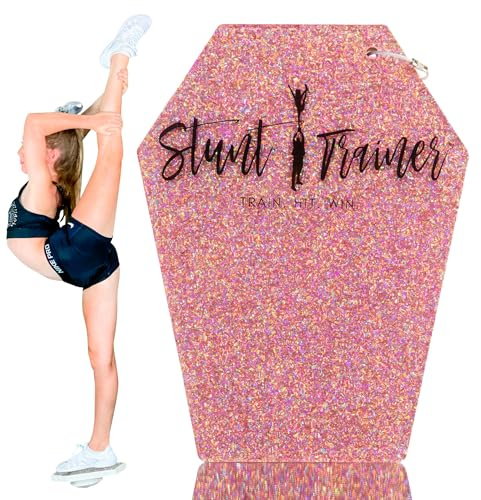 Pink Stunt Trainer – Cheerleading Flyer Balance Board for Stunt Practice | Improve Core Strength, Stability & Body Control | Compact Training Tool for Flyers of All Levels