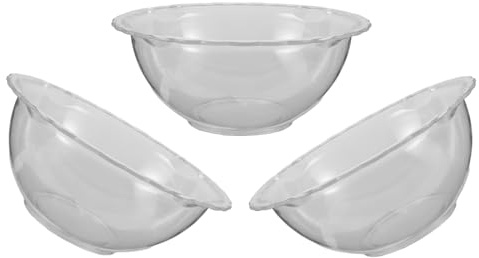 Homoyoyo 3pezzi Vasca Trasparente per Lavaggio del Viso Leggera e Portatile per Saloni di Bellezza Estetisti e Routine di Cura della Casa per Viaggi e Trattamenti Professionali