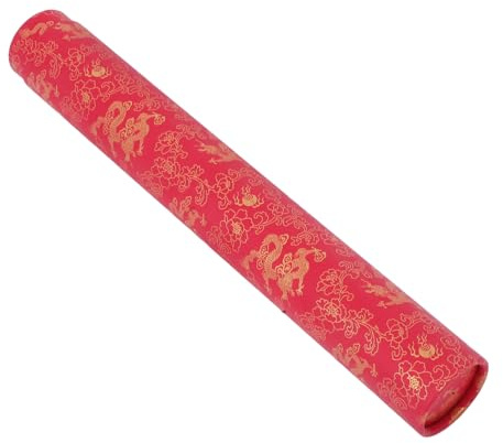 SEWOART Tubo Expandible para Almacenamiento y Transporte de Dibujos y Pósteres, Ligero de Cartulina Rojo, Adecuado para Uso en Viajes y Creación al Aire Libre