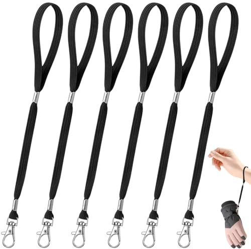 CYUXING 3 Pares de Guantes de esquí con Cordones antipérdida Desmontables, Clips para Manoplas, Correas de sujeción y Conectores para muñequeras. Accesorios de esquí