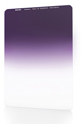 NiSi Filtre Dégradé GND8 0.9 (3 Stops) Medium 100x150mm, Revêtement Nano Technologie, Traitement IR, Verre Optique