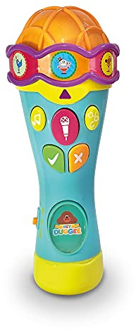 Hey Duggee Toys HD23 Microphone Toy for Kids-Helps Child Development, Learning, Observation, Listening Skills-Features Quiz Time and Sing-Along Modes, 3+ Years, Light Grey