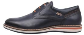 Pikolinos Avila Zapatos Cordones Hombre | en Cuero | Plantilla Extraíble | Talla EU 39-47 en Color Azul