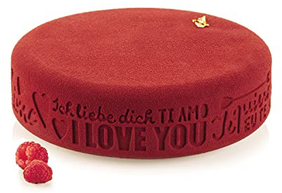 silikomart | Silikonform ENDLESS LOVE, Antihaft, 1er Pack Form, 3D Design, Ø 190 h 55 mm, Volumen 1,5 l, Made in Italy