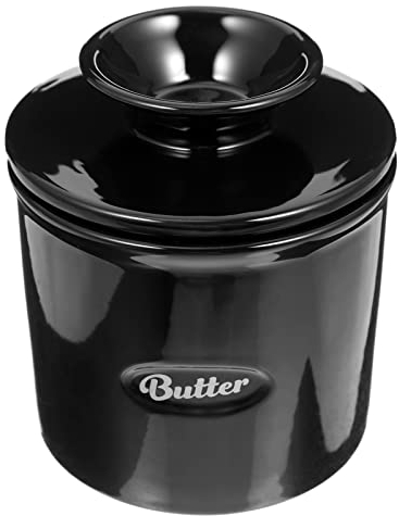 Operitacx Butter Aufbewahrungsbehälter Keramik Mit Deckel Praktischer Butterdosenhalter Frischhaltung Von Butter Küche Für Aufbewahrung Und Aromaschutz