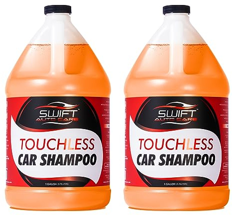 Swift Touchless Car Wash Shampoo (2 Gallon) - No Brushing Required, High Foaming Car Soap, Heavy Duty, Auto Detergent for Foam Cannon, Works on Cars, Trucks, RVs, Upholstery & More!