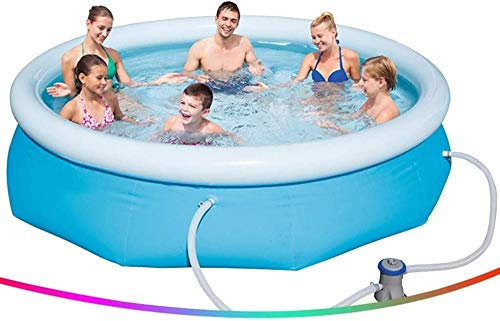 Suuim Grande Piscine Gonflable à Trois Couches – Installation Facile, Pompe à Filtre Incluse