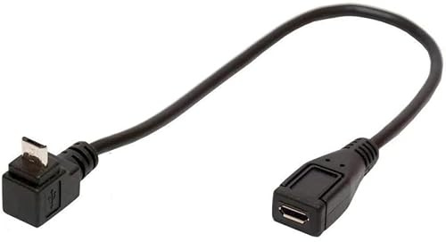 innov8 Micro USB B Male to Female Data Extension Cable 0.25m (Up Angle)