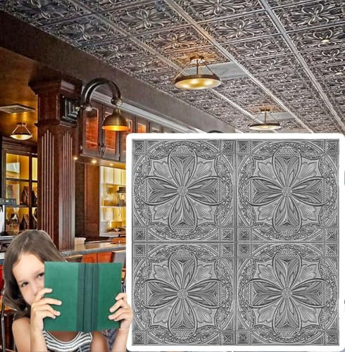 GFLCWYP Mauerverkleidung Aussen Wandverkleidung Steinoptik Styropor 3D, Druckbare 3D Tapete Zum Abziehen Und Aufkleben, Selbstklebende Tapeten Für Küchendekoration (10Er-Pack, Grau)