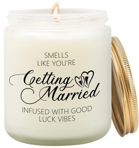 Goiicoln Wedding Gifts, Getting Married Candle, Mr and Mrs Gift, Engagement Gifts for Women Couples, Bridal Shower Gift for Bride Groom, Bride to Be, Smells Like You are Getting Married
