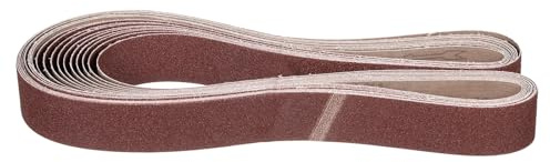 CoCud Lija de Banda de 50mm x 1829mm, 20 Piezas de 80 Grit para Afilar Cuchillos, para Lijadora de Banda, Herramienta de Tallado de Cuchillos, Trabajo en Metal