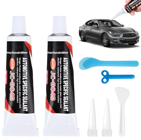 BAOSROY Dichtmasse Motor,Hochtemperatur Silikon Dichtmasse,Zylinderkopfdichtung Dichtmittel,Ölwannendichtung,Auspuff Dichtmasse,Dichtsilikon Dichtungsmasse für Autos Motorräder Reparatur,2pcs