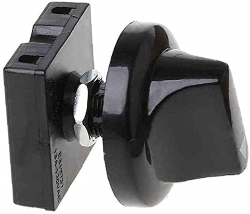 Black Fan Rotary Switch 4 Position 3 Speed Selector Switch Governor with Button Fan Speed Governor Fan Isolator Switch and Professional Ceiling Fan Wall Controls