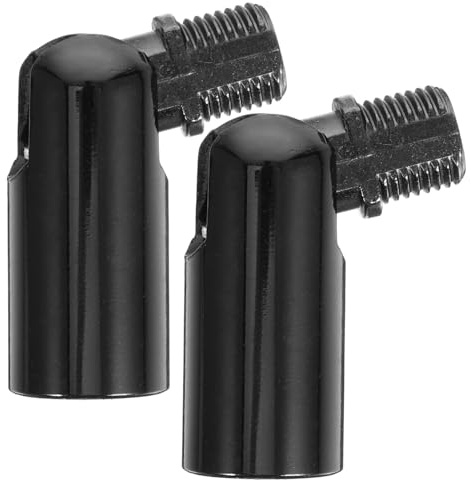 CLISPEED Lampenadapter für Pendelleuchte 2 Stück 15 M10 180 Grad | Schwarz, Legierung, Flexible Winkeleinstellung, für Installation an Leuchten und Wandlampen