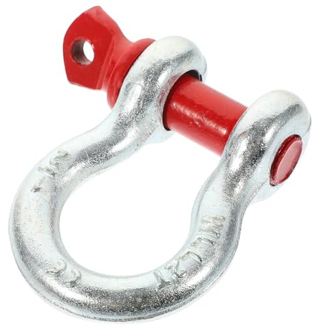 ELEOUTI Grillete Ancla Galvanizado con Pasador de Tornillo Herramienta de Elevación Resistente para Uso Industrial y Construcción Antióxido y Alta Durabilidad Capacidad Toneladas