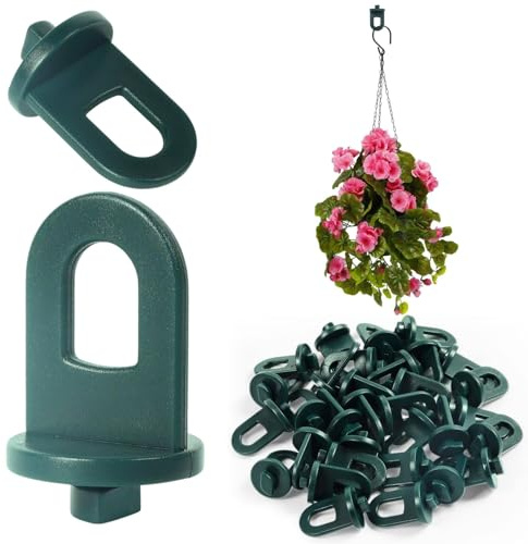 Lot de 50 clips de serre avec grande capacité de charge, supports solides pour plantes, œillets en plastique pour votre serre et jardin, dispositifs de suspension pour serre