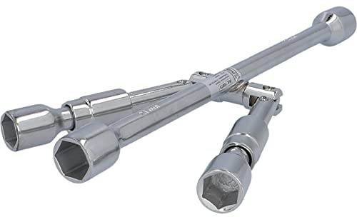 Unitec 10873 Kreuzschlüssel klappbar, Silber