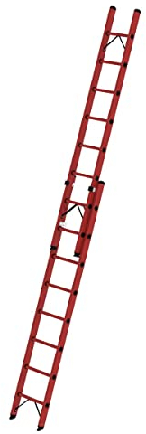 Vollkunststoff-Schiebe-Seilzugleiter,2-teilig, 2 x 8 Sprossen 36108