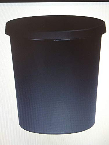 helit Papierkorb/H6105895 Ø 310mm, H 320mm schwarz, Inh.18l