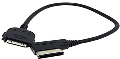 System-S KFZ Auto Adapterkabel für iPhone iPod 30-Pin Anschluss für Media In AMI MDI