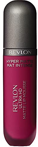 Revlon Ultra HD Lip Mousse Hyper Matte, Longwearing Creamy Liquid Lipstick in Plum / Berry, Crimson Sky (820)