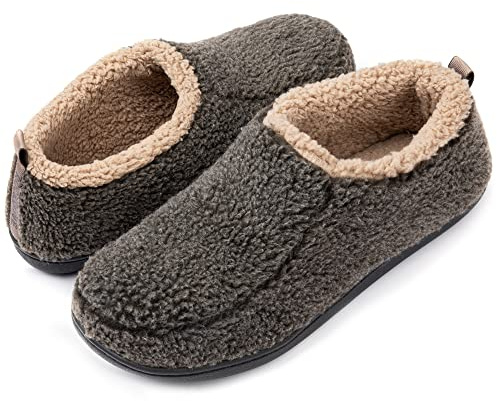 RockDove Pantofole Nomad da uomo con memory foam, 44/45 EU, Moka