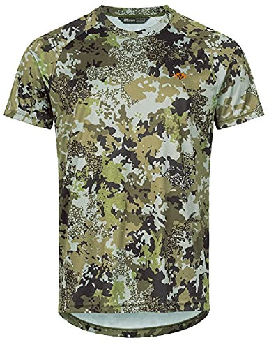 Blaser Jagdshirt HunTec Camouflage - Funktionsshirt Herren Pirschjagd - Kurzärmliges T-Shirt für die Jagd, Größe:M