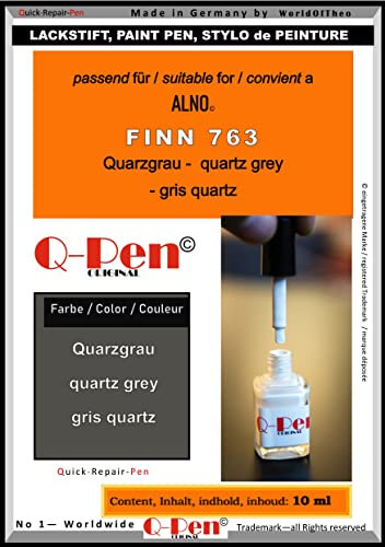 Q-Pen Original Lackstift for Alno FINN 763 Fichte Quarzgrau; by Touch-up Paint