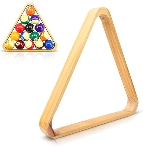 Billardtisch-Zubehör, Billardrahmen, Professioneller Billardtisch aus Holz, Dreieckiger Rautenrahmen, Verdickter Billardtisch, Dreieckiges Billard, Snookerkugeln, Rack, Sportzubehör, Zubehör