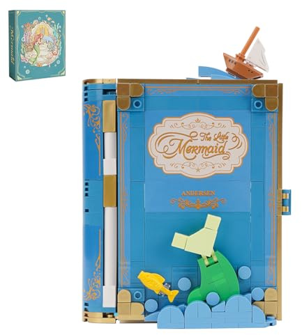 Oichy Baustein Sets 3 in 1 Klassisch Märchenbuch Building Blocks Kreatives Micro Unterwasserpalast Konstruktionsspielzeug für Kinder Erwachsene (572 Stück)