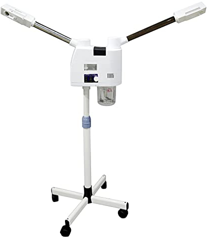 Höheneinstellbar Gesichtsdampfer, 2 in 1 Heiße und Kalte Ozon Bedampfer Dampfgerät Gesichtssauna Maschine für Kosmetikstudio, Salon und Zuhause,Feuchtigkeitsspend und Hautpflege